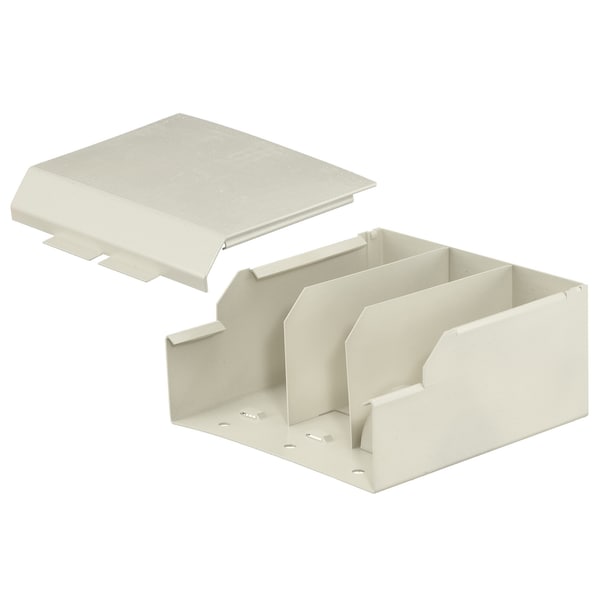 Hubbell Wiring Device-Kellems Metal Raceway, Divided Entrance Fitting, HBL6750 Series, Ivory HBL6710DFOIV - main